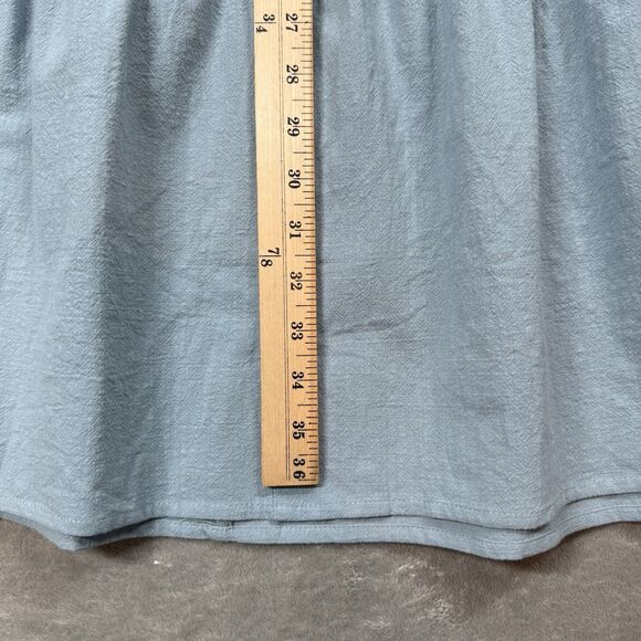 Anrabress Maxi Skirt Womens Small Blue Linen Summer Boho Flowy Tiered A-Line NWT - Picture 5 of 6